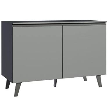 Imagem de Balcão de Pia 2 Portas Com Pés Cinza Nice Madesa