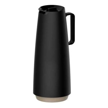 Imagem de Garrafa Térmica Bule Café Ampola 1L Exata Tramontina Preta
