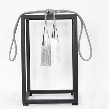 Imagem de Escova de cortina borla franja pendurada bolas de cinto acessórios de cortina amarração de amarração para decoração de quarto, 01,1 peças