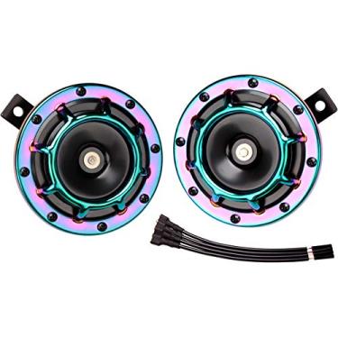 Imagem de FARBIN Buzina para carro alto buzinas de carro tom alto/tom baixo kit buzina de trem buzina para caminhão carro motocicleta (cor)