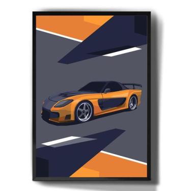 Quadro Decorativo Desenho Motor De Carro V8 - Tribos - Quadro Decorativo -  Magazine Luiza