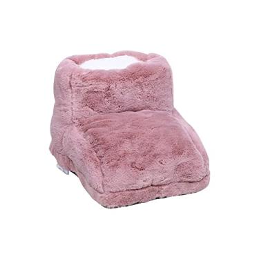 Imagem de Aquecedor de Pés Elétrico Aquecedor de Pés Elétrico Aquecedor de Pés Aquecedor Embutido Função de Temporizador Economia de Energia Início Seguro Cobertura de Pés Quente Pés (Rosa)