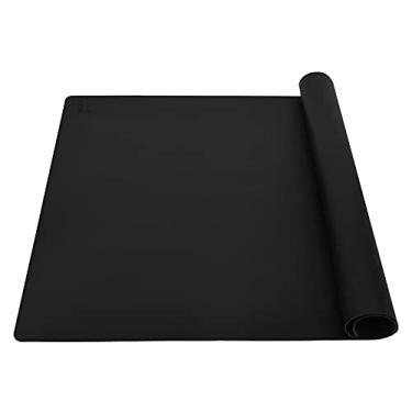 Imagem de Tapete de silicone grosso grande de 59,4 cm x 39,6 cm, tapete resistente ao calor para mesa de cozinha/protetor de bancada/jogo americano antiaderente, almofada de silicone para artesanato infantil,
