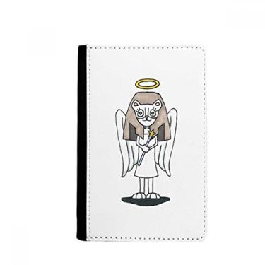 Imagem de Angel Bastet Wing Halo Star Passaporte Notecase Burse Carteira Capa Cartão Bolsa, Multicolor
