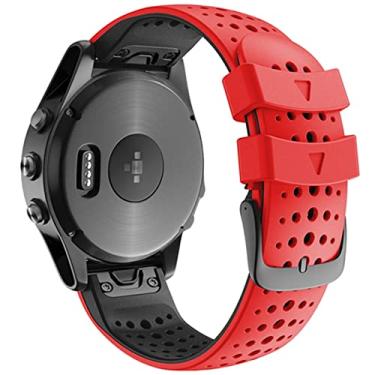 Imagem de COOVS Pulseira de relógio Quickfit 22mm para Garmin Fenix 7 6 6Pro 5 5Plus pulseira de silicone para Approach S60 S62 Forerunner 935 945 Pulseira (Cor: 6, Tamanho: 22mm Fenix 6 Pro)