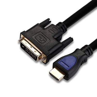 Imagem de MOOKEENONE Cabo HDMI para Dvi de 1,5 m para computador para TV 1080p anel magnético duplo cabo HD banhado a ouro