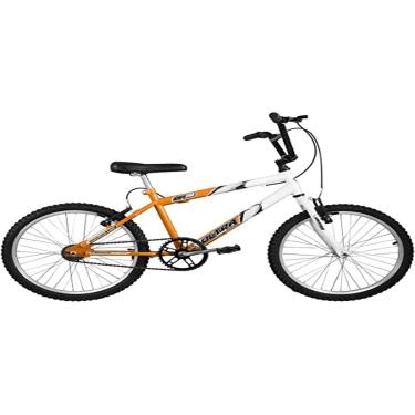 Imagem de Bicicleta de Passeio Ultra Bikes Esporte Bicolor Aro 20 Reforçada Freio V-Brake Infantil Juvenil Laranja/Branco