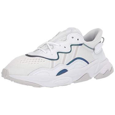 Imagem de adidas Originals Tênis masculino Ozweego, Ftwr Branco/Cinza/Branco Cristal, 37