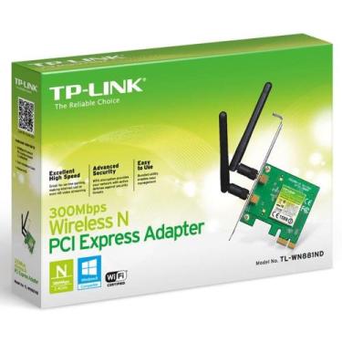 Imagem de Adaptador Placa Pci Express Wireless Tp-Link Tl-Wn881nd 300 Mbps