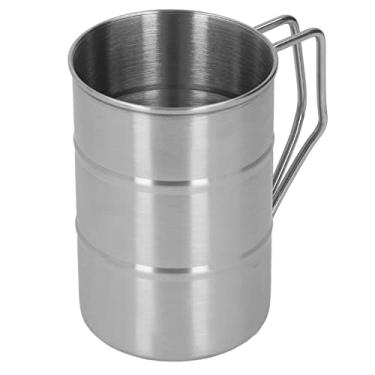 Imagem de YYQTGG Copo de aço inoxidável, caneca de cerveja de aço inoxidável resistente a quedas para cerveja para restaurante