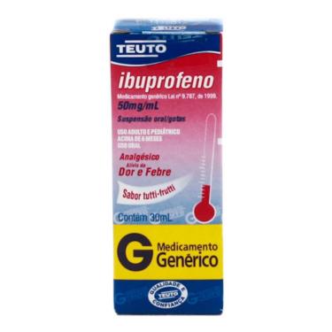Imagem de Ibuprofeno 50mg/ml Suspensão Oral 30ml Teuto Genérico 30ml