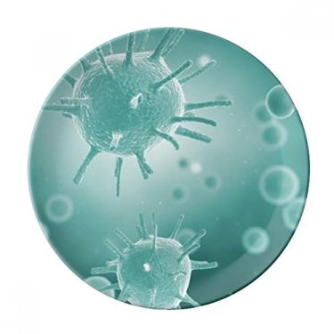 Imagem de Placa com estampa de microscópio de imagem de célula de criatura, decoração de porcelana, louça, louça de jantar