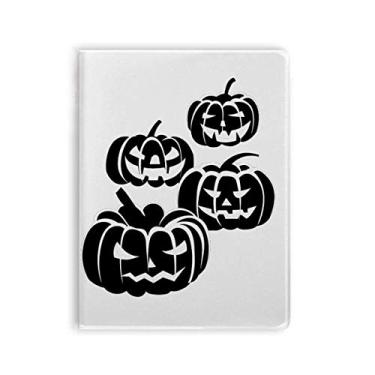 Imagem de Caderno de abóboras de Halloween pretas com capa macia para diário