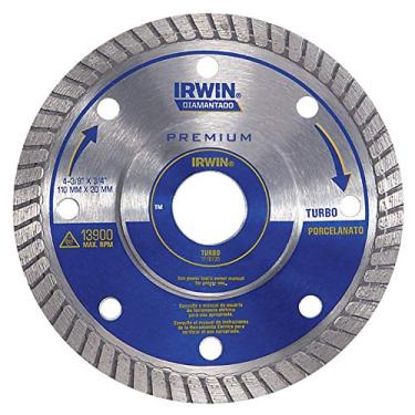 Imagem de IRWIN 1778735 Disco Diamantado Turbo Premium para Porcelanato 110 mmx20 mm Prata e Azul1778735