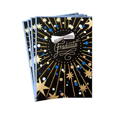 Imagem de Hallmark Pacote com 4 cartões de formatura com envelopes (melhores desejos)