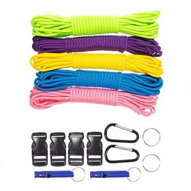 Imagem de Paracord West Coast Tipo III 550/158 kg Paracord – – Kits de artesanato de pulseiras de paraquedista – Corda de sobrevivência ao ar livre – Corda de paraquedas