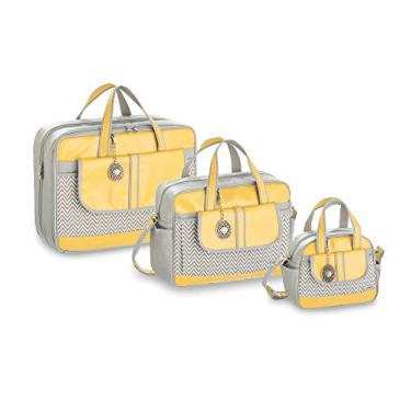 Imagem de Fazendo Arte Kit Maternidade Chevron Amarelo Com 3 Peças Amarelo Pacote De 3
