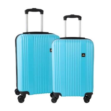Imagem de Kit Com 2 Malas de Bordo Para Viagem Rodas Dupla - Fibra ABS