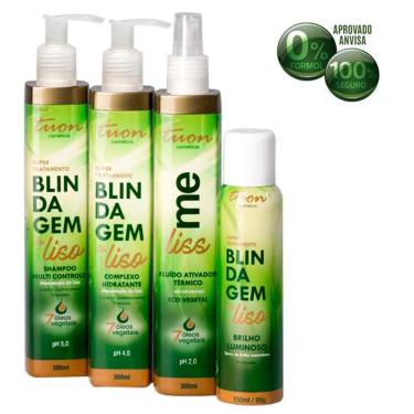 Imagem de Kit Liss Me Shampoo, Acidificante, Máscara E Spray - Tuon