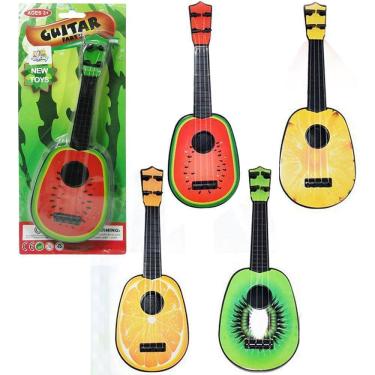 Imagem de Violao Cavaquinho De Plastico Frutas Guitar Party 11``