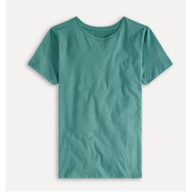 Imagem de Camiseta Simples Feminina Verde Escuro - Reserva