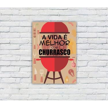 Imagem de Placa Decorativa MDF Cantinho do Churrasco 11