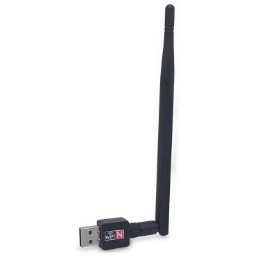 Imagem de Adaptador de Rede USB Wireless GV Brasil, C/ Antena - ADT.673