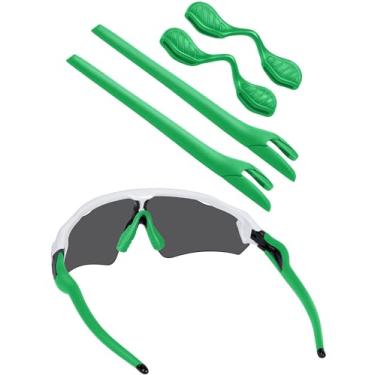 Imagem de BLAZERBUCK Kits de meias de reposição para óculos de sol Oakley Radar EV Series – Verde escuro