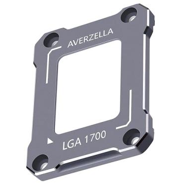 Imagem de AVERZELLA Moldura de contato LGA 1700, kit de suporte de montagem de CPU antidobra para Intel 12ª/13ª/14ª geração, moldura corretora de dobra de CPU de alumínio para H670 Z690 Z760 Z790 (cinza escuro)