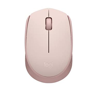 Imagem de Mouse sem fio Logitech M170 com Design Ambidestro Compacto, Conexão USB e Pilha Inclusa - Rosa