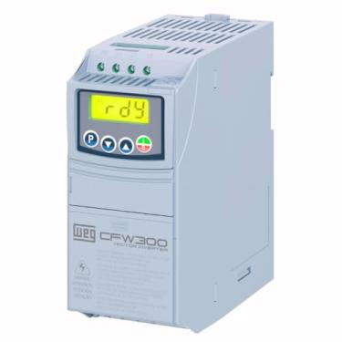 Imagem de Weg Electric Inversor de Frequência CFW300 1CV 220V, Elétrico com fio, 4,2A, Monofásico IP20