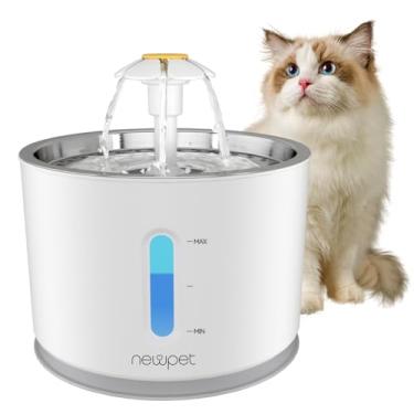 Imagem de 2.4L Bebedouro Gato Tipo Fonte, Bebedouro Fonte De Água Para Cães Gatos Elétrico Pet,Substituição Do Filtro Da Fonte Para Gatos (Modelo 2)