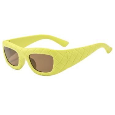 Imagem de Óculos de sol masculino ao ar livre tons escuros feminino óculos de sol quadrados uv400,5, tamanho único