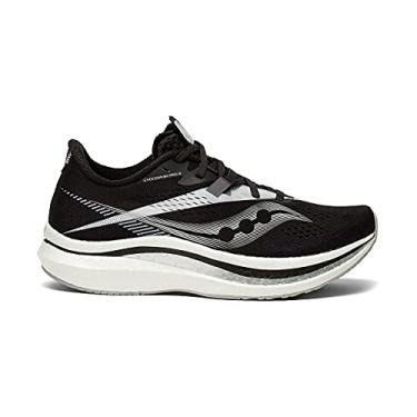 Imagem de Saucony Tênis de corrida feminino Endorphin Pro 2, Preto/branco, 35