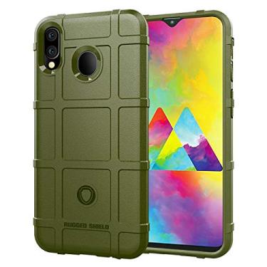 Imagem de NEKOYA Capa para Samsung Galaxy M20, sensação macia, proteção total, anti-arranhões e impressões digitais + capa de celular resistente a arranhões para Samsung Galaxy M20 verde