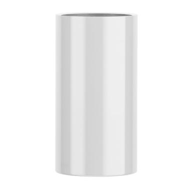 Imagem de Vaso Fibra De Vidro Vietnamita Vitrificado Cilindro Decorativo 70x36cm (Prata)