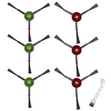 Imagem de 6 peças de acessórios de escova lateral para Yeedi vac 2 pro/vac 2 /max/vac max/vac hybrid/vac station, para Ecovacs Deebot N8 / N8 Pro / N10 plus peça de substituição de aspirador de pó