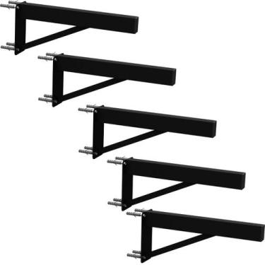 Imagem de Kit 05 Suportes para Pia Cozinha Granito Parafusar Grapa Bancada Mármo