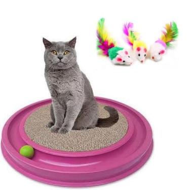 Imagem de Kit De Gato - Arranhador Catmiau E Ratinho Com 3 Unidades. - Nica pet