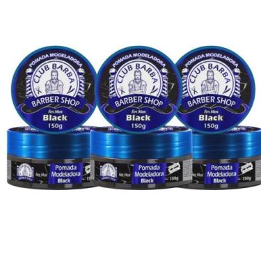 Imagem de 3 Pomada Club Barba Black 150g - Biotchelly