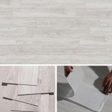 Imagem de Piso Vinílico Adesivo Madeira Régua Autocolante Lavável Antiderrapante