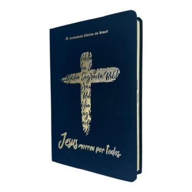 Imagem de Bíblia Preta Jesus morreu por todos SBB - compacta ARA - central