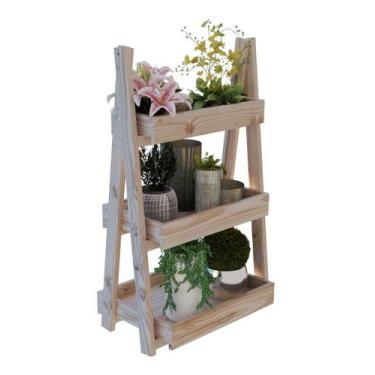 Imagem de Prateleiras P/ Banheiro Organizadora De Madeira Pinus Pallet - Technox