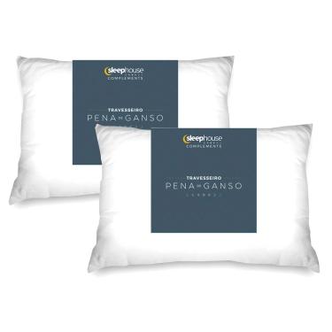 Imagem de CONJUNTO DE TRAVESSEIROS 50X70 CM - 100% PENAS DE GANSO - SLEEP COMPLEMENTS