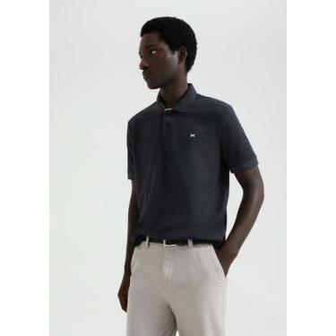 Imagem de Camisa Polo Básica Masculina Em Malha Piquet - Hering, XG, Cinza escur