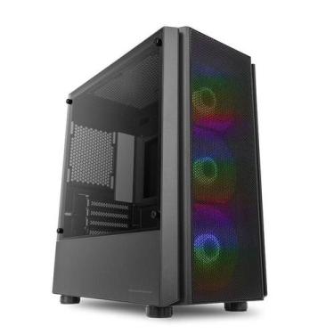 Imagem de Gabinete Gamer Pichau Pulsar, RGB, Mid-Tower, Lateral de Vidro, Com 3 