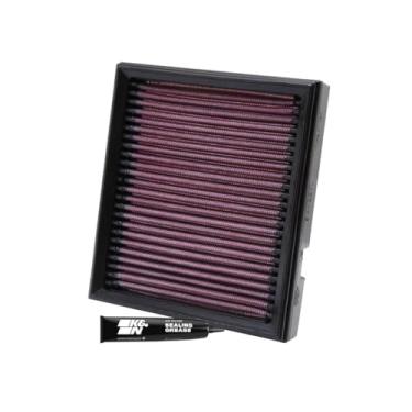 Imagem de K&N Filtro de ar do motor: alto desempenho, premium, filtro de ar powersport: serve para 2006-2011 BAJAJ (Pulsar 150, Pulsar 180, Pulsar 220, Pulsar 200) BA-2201