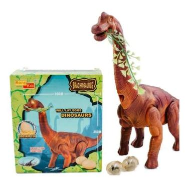 Imagem de Dinossauro Bota Ovo Som Luz Anda Movimento Projetor de imagem. - toys