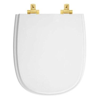 Imagem de Tampa de Vaso MDF Com Amortecedor Sabatini Branco para bacia Icasa com