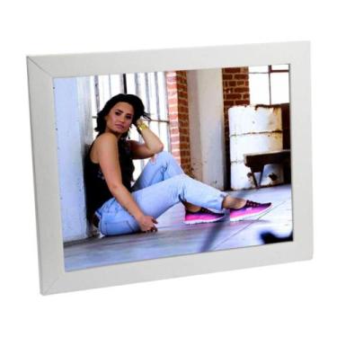 Imagem de Porta Retrato Branco de Madeira 20x25 - PRSC-B - TUDOPRAFOTO